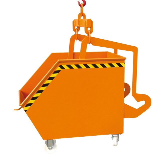 Abfallbehälter lackiert